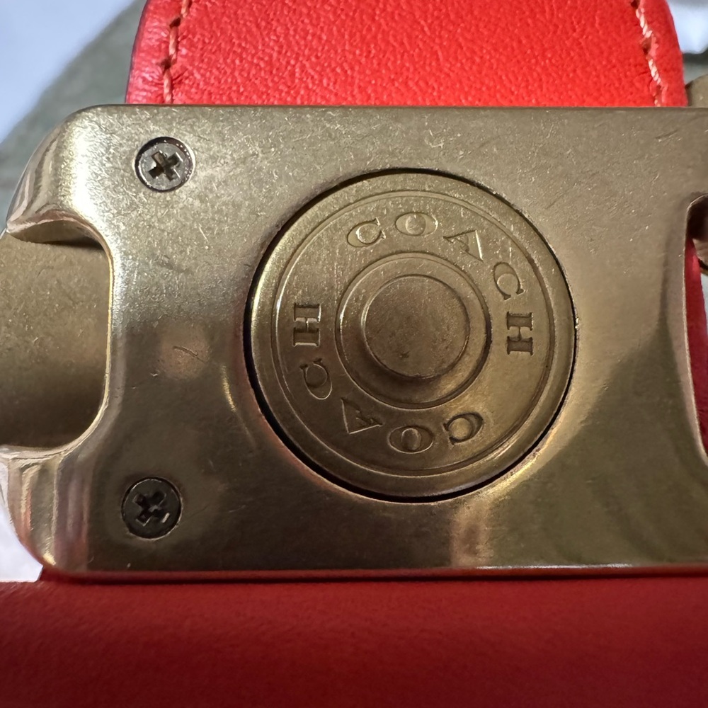 Coach Tabby in orange soft leather - Picture 14 of 16